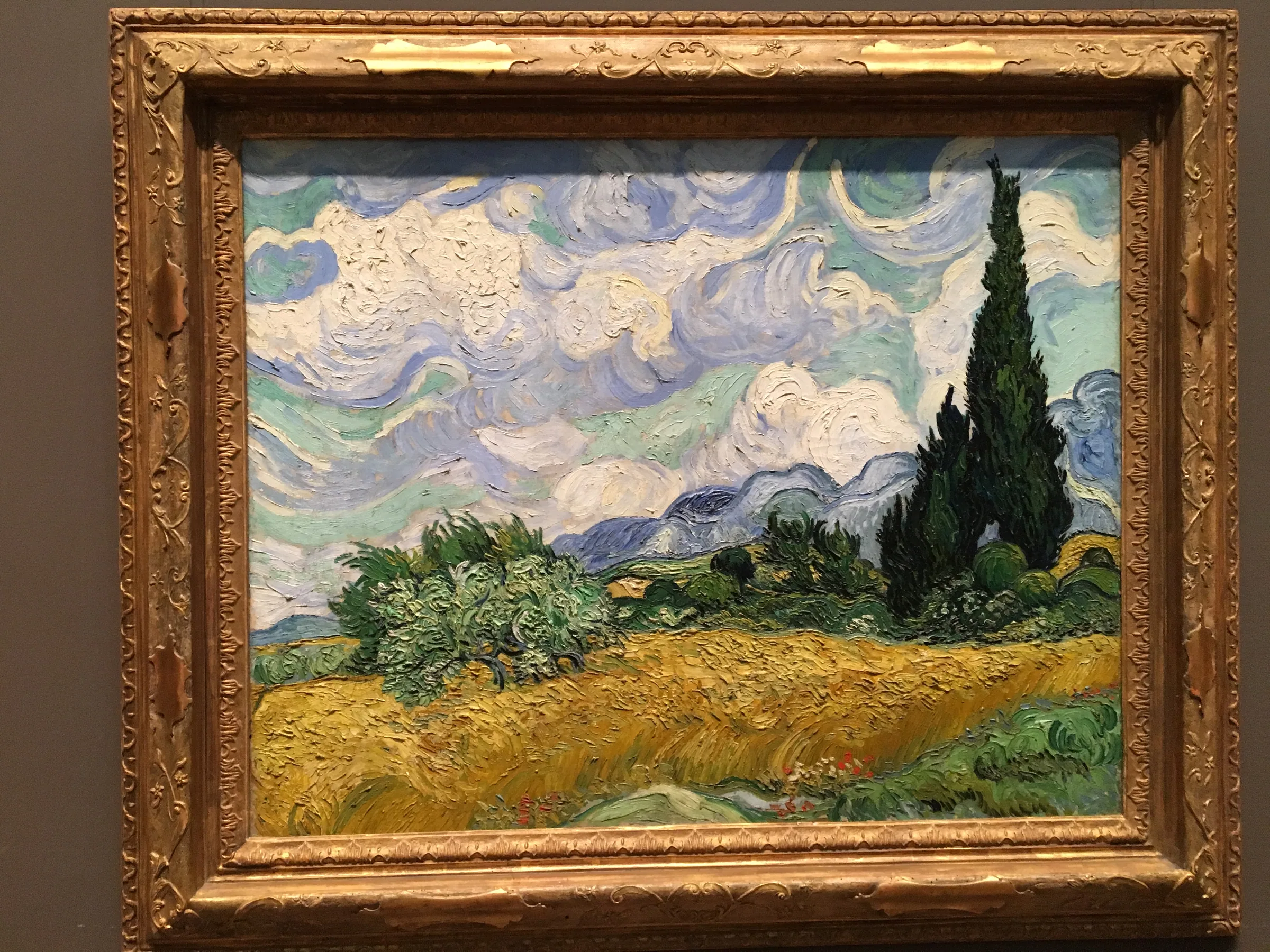 大都会艺术博物馆展出的梵高风景画