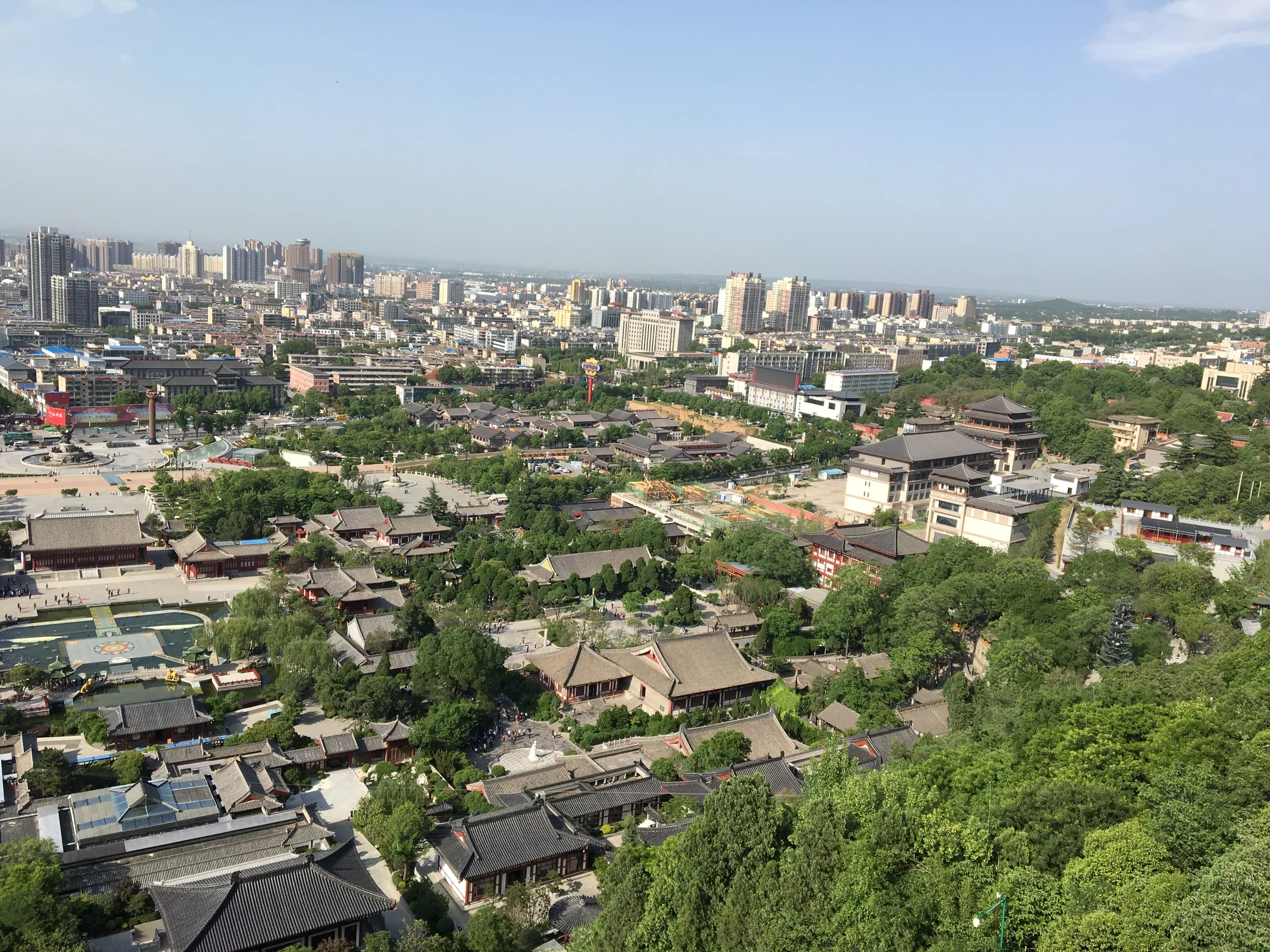 从骊山远望西安周边景色